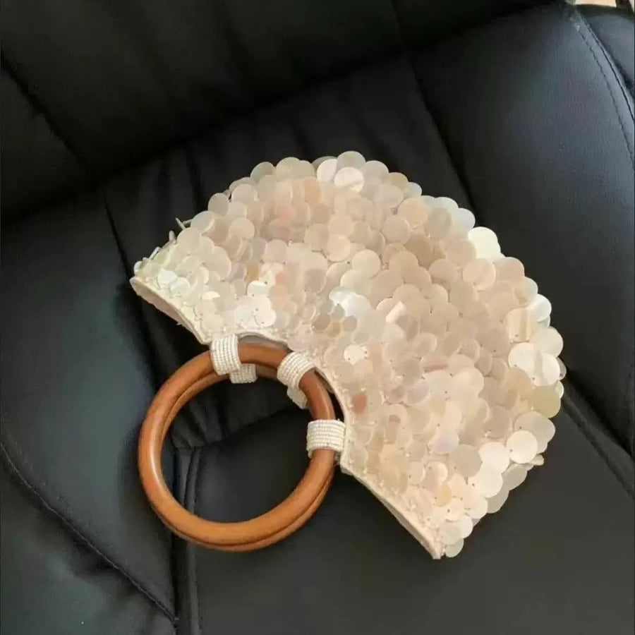 Vintage Handmade Natural Shell Shoulder Bag/Women's Bag