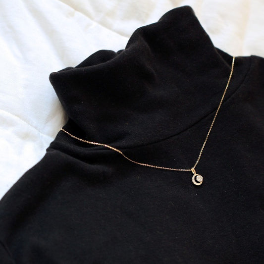 Best Hypoallergenic Jewelry Moon Necklace for Sensitive Skin