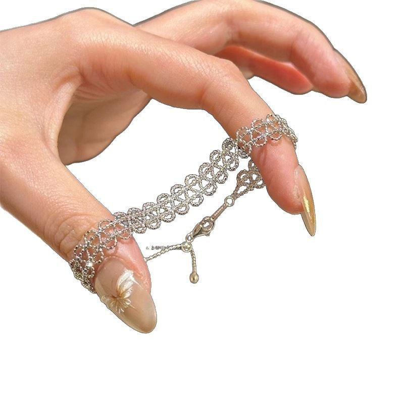 Stainless Steel Lace Adjustable Bracelet
