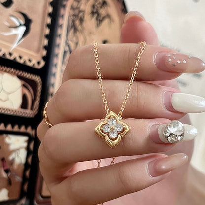 Four-leaf Clover Necklace for Sensitive Skin