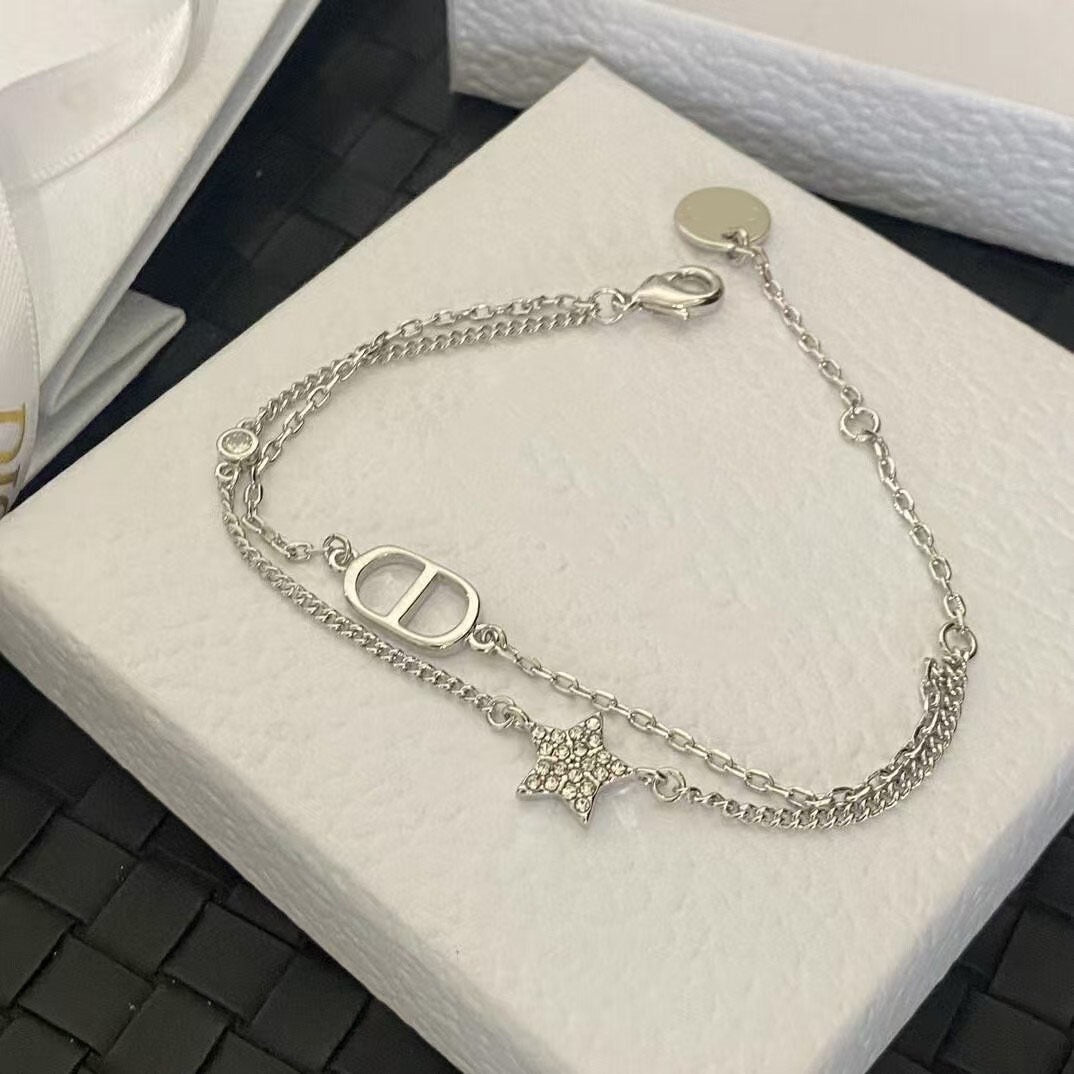 Star & Letter Bracelet