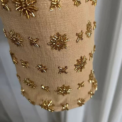 Vintage Handmade Beaded Embroidery Shoulder Bag for Women