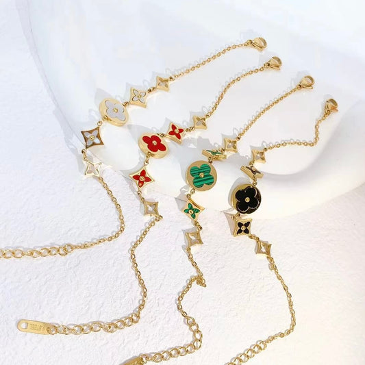 4 Colors Stainless Steel Star Bracelet