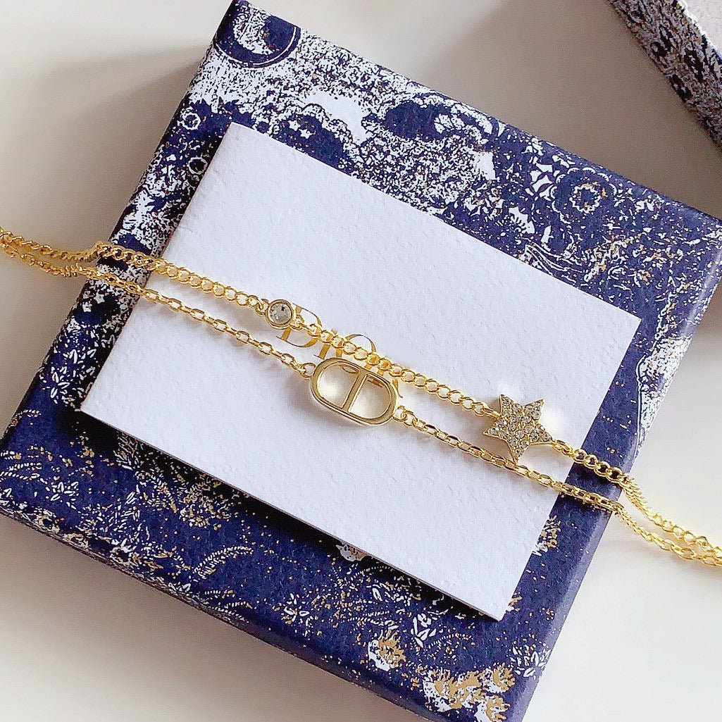 Star & Letter Bracelet