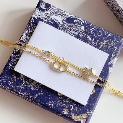 Star & Letter Bracelet