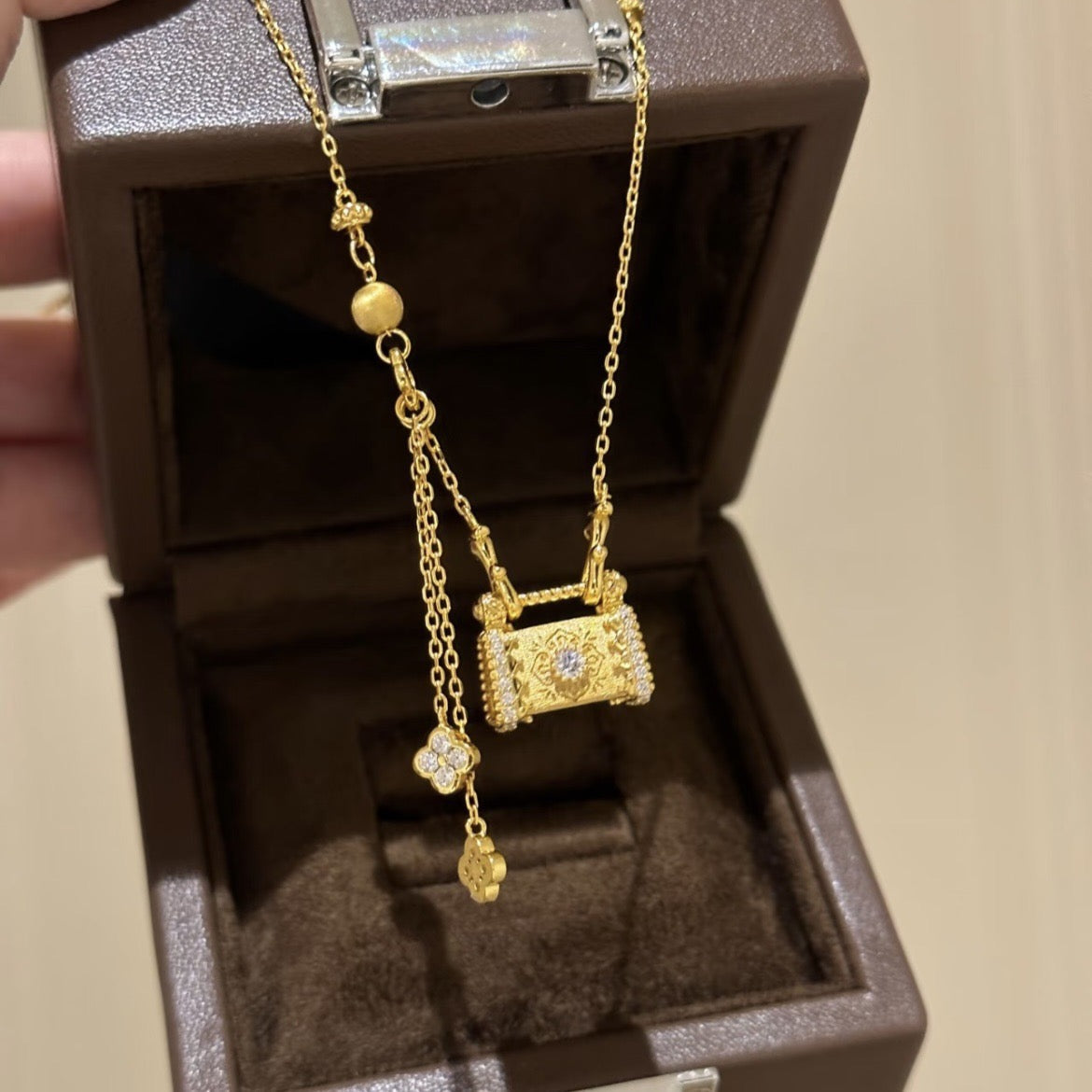 Gold Lock Necklace