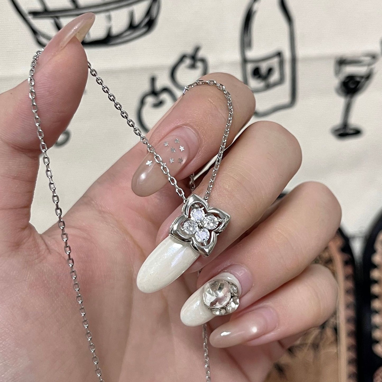 Four-leaf Clover Necklace for Sensitive Skin