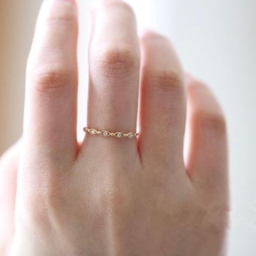 Zircon Ring for Sensitive Skin