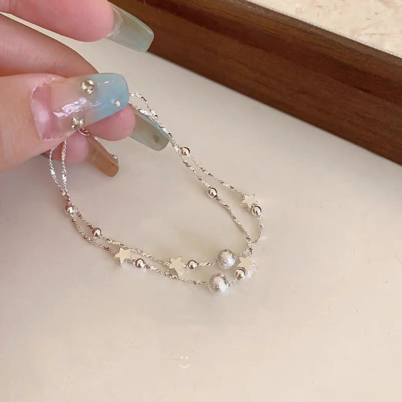 Star Shape Silver Bracelet