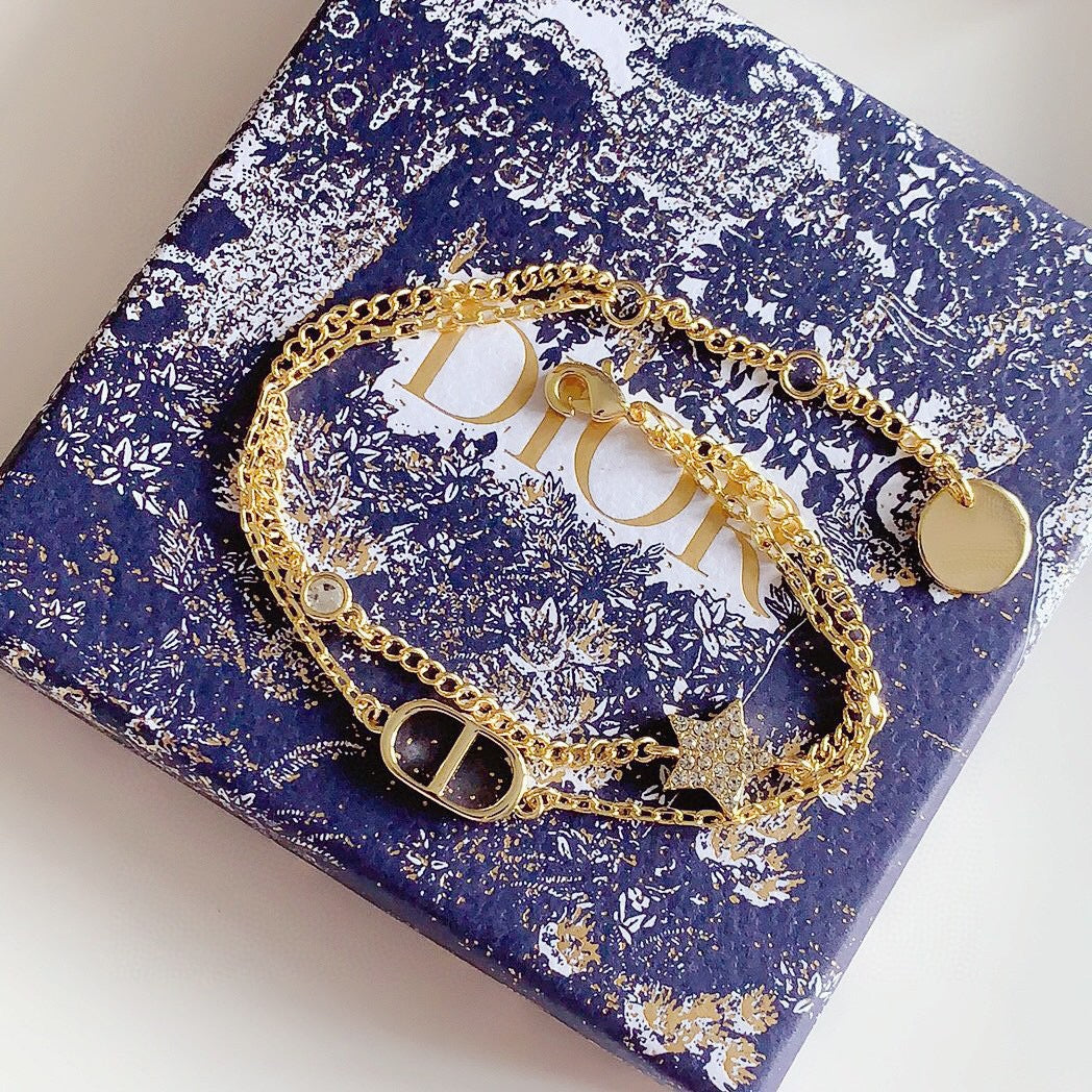 Star & Letter Bracelet