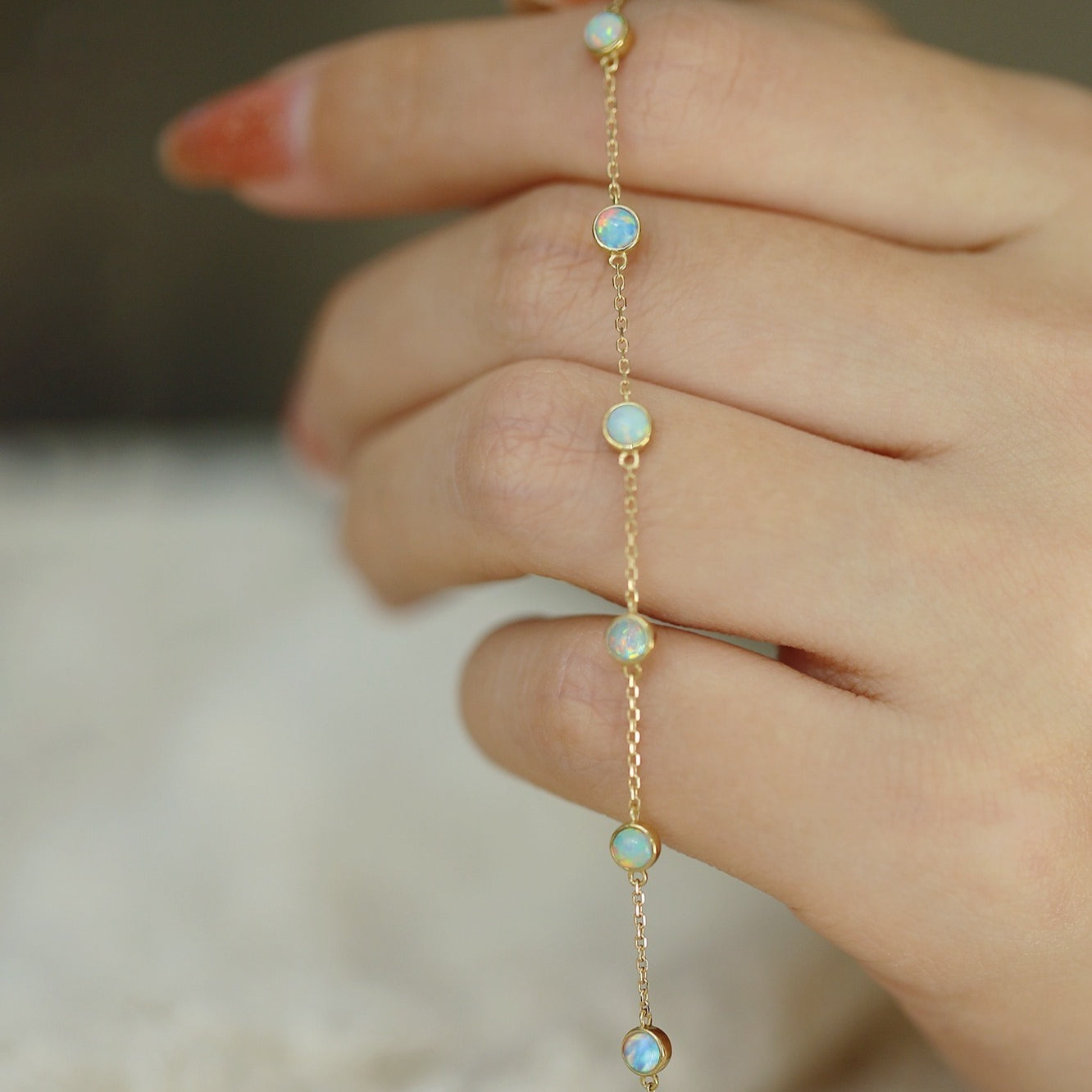 Natural Gemstone Bracelet for Sensitive Skin