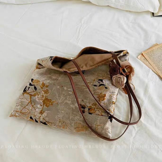 Vintage Jacquard Shoulder Bag/Women's Bag