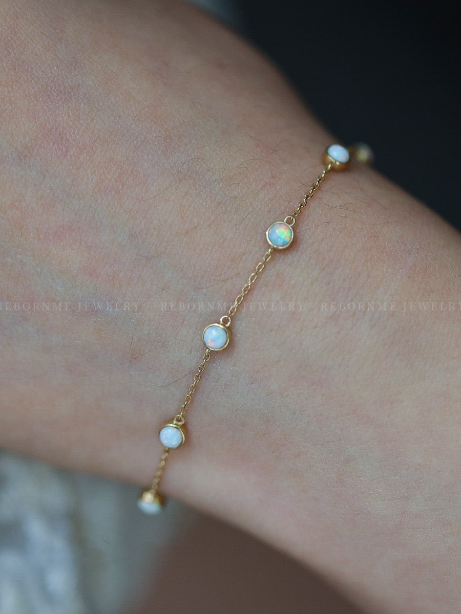 Natural Gemstone Bracelet for Sensitive Skin
