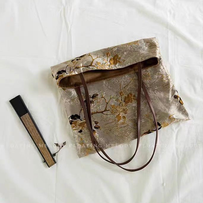 Vintage Jacquard Shoulder Bag/Women's Bag