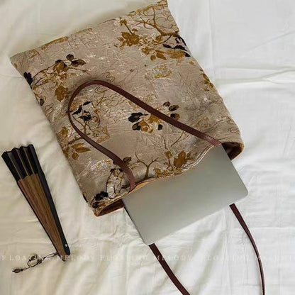 Vintage Jacquard Shoulder Bag/Women's Bag