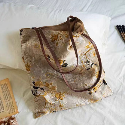 Vintage Jacquard Shoulder Bag/Women's Bag