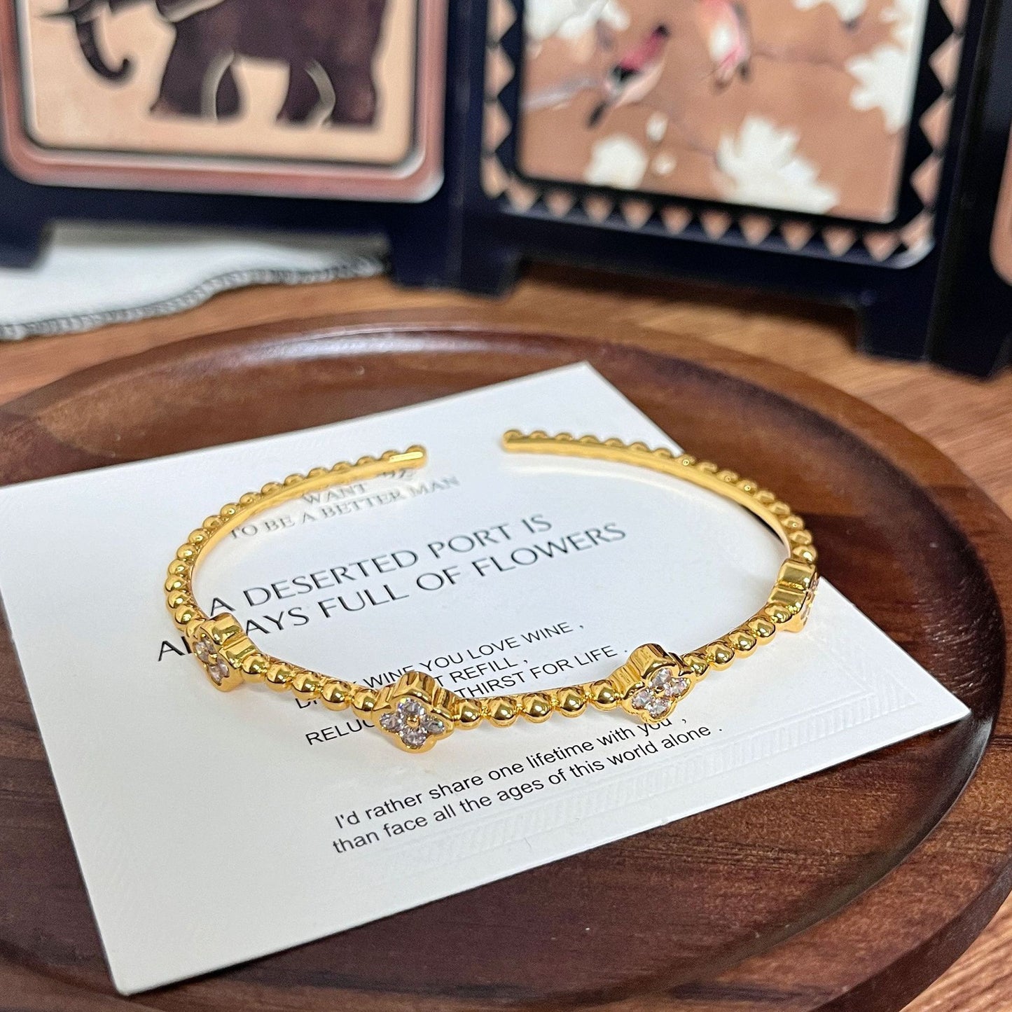 Flower Bracelet for Sensitive Skin