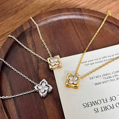 Four-leaf Clover Necklace for Sensitive Skin