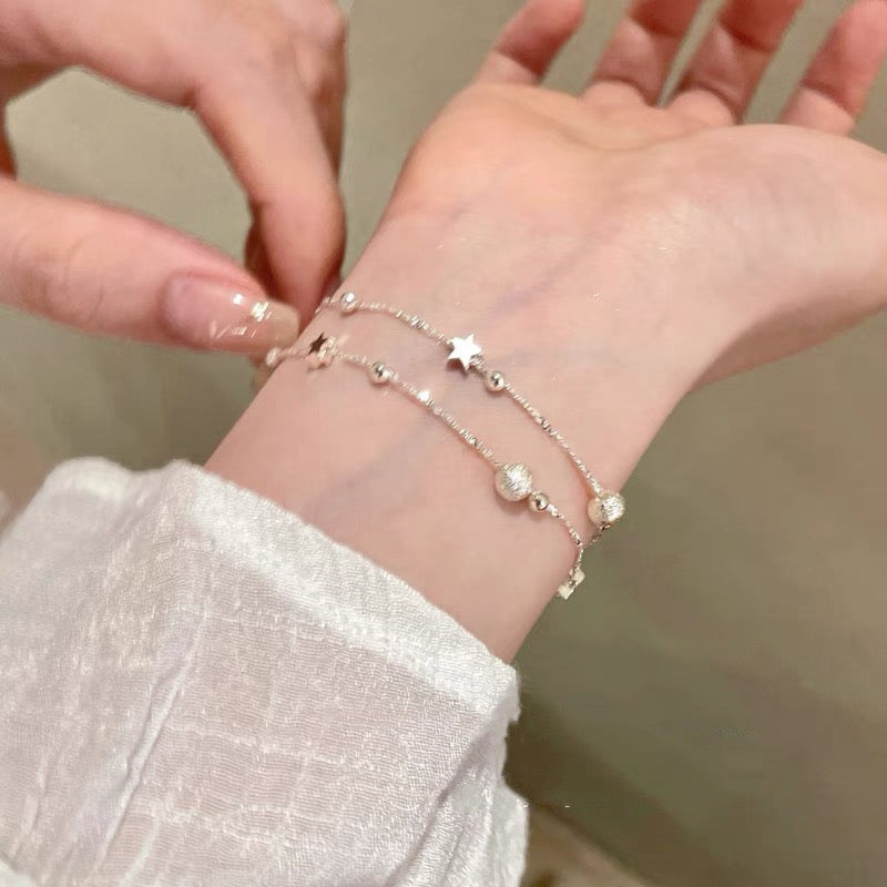 Star Shape Silver Bracelet