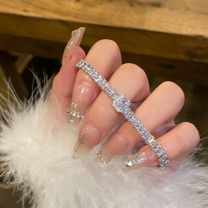 Fashionable Floral Design Silver Gold Bracelet